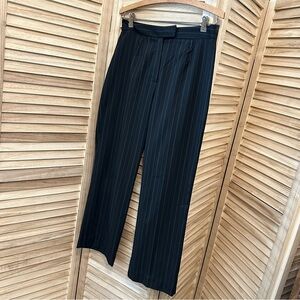 Women's Black Pinstripe Dress Pants